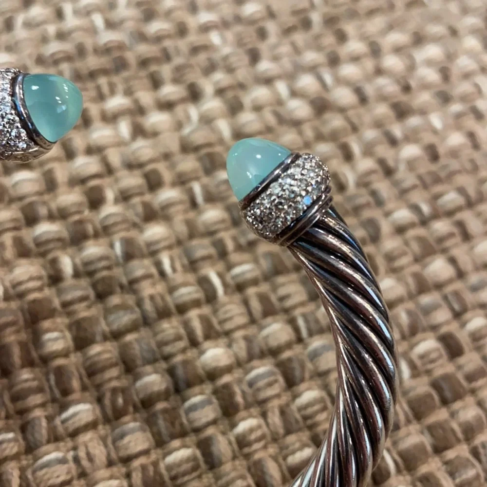 DAVID YURMAN ✨🩵HP🩵✨ 7mm Cable Cuff - Authentic - Picture 2 of 16